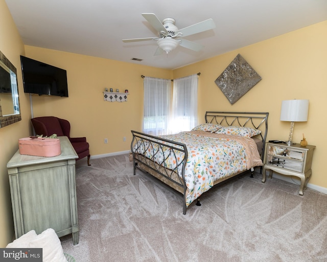 294 Arthur Ave, Port Deposit, MD 21904 - carpeted bedroom with baseboards and ceiling fan
