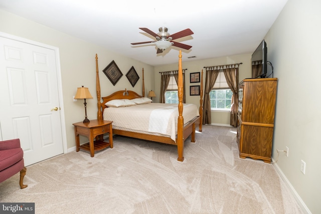 294 Arthur Ave, Port Deposit, MD 21904 - bedroom with carpet, baseboards, and ceiling fan