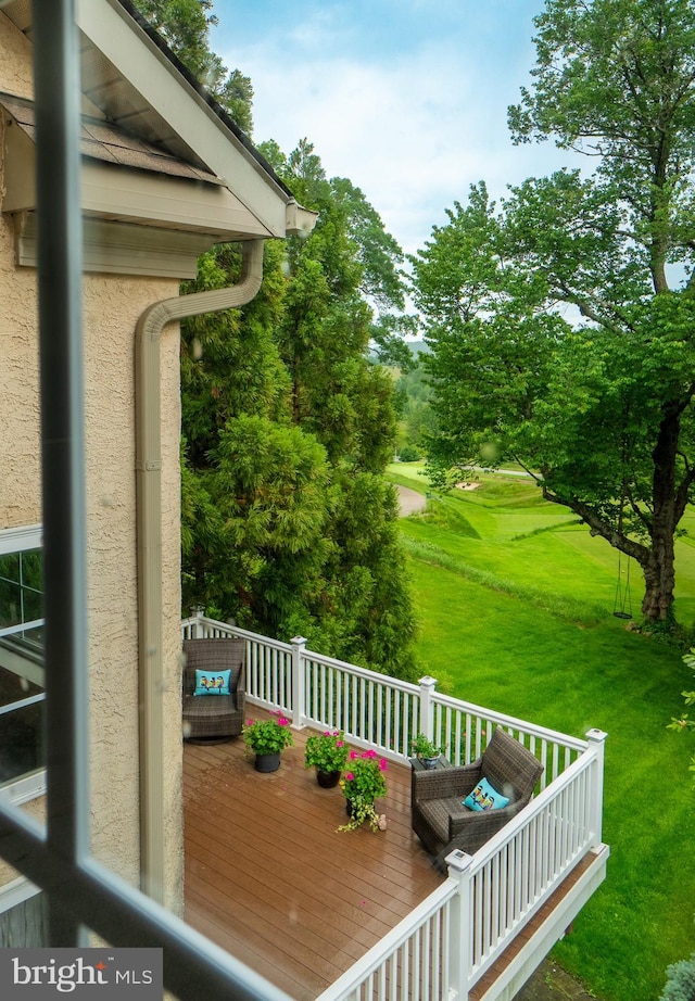 318 Ironstone Ln, Elverson, PA 19520 - deck featuring a yard and outdoor lounge area
