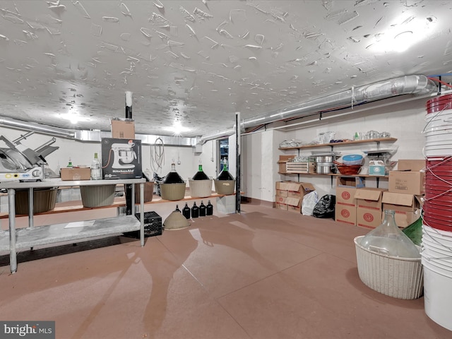view of finished below grade area
