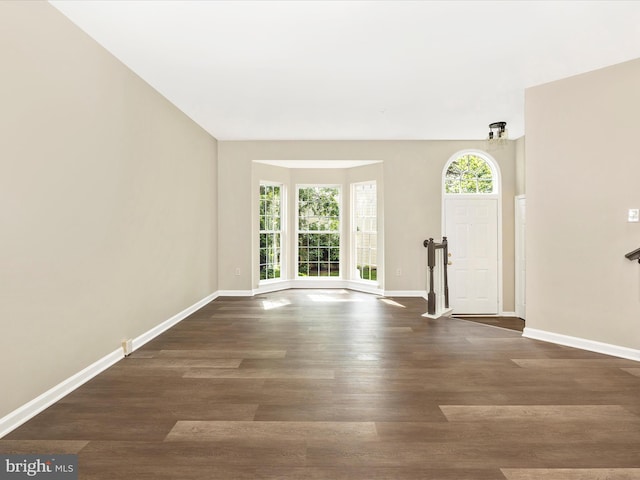 5534 Upshur, Frederick, MD 21703 - empty room with baseboards and dark wood-style flooring