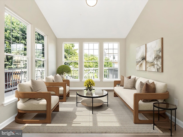 5534 Upshur, Frederick, MD 21703 - sunroom with vaulted ceiling