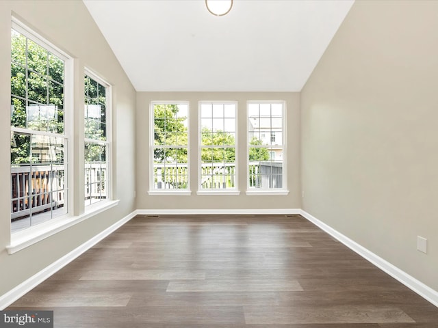 5534 Upshur, Frederick, MD 21703 - unfurnished sunroom with vaulted ceiling and plenty of natural light