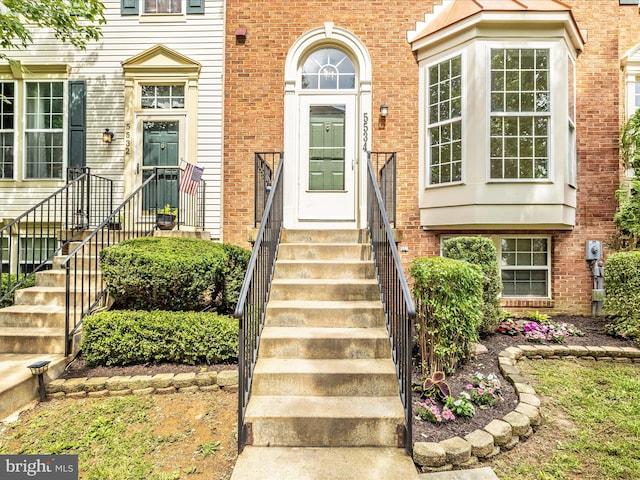5534 Upshur, Frederick, MD 21703 - view of exterior entry featuring brick siding
