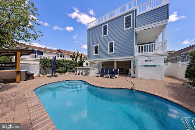 38 N 10th St, Surf City, NJ 08008 - view of swimming pool with a patio area
