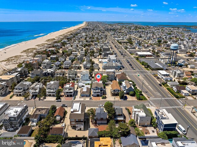 38 N 10th St, Surf City, NJ 08008 - aerial perspective of suburban area with extended coastline