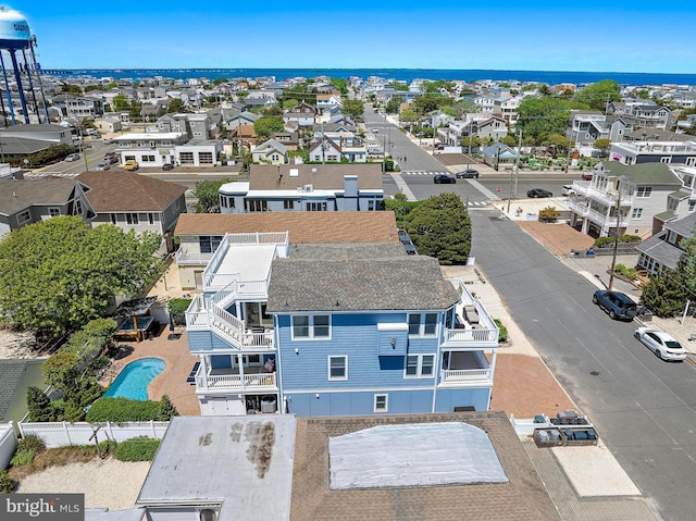 38 N 10th St, Surf City, NJ 08008 - aerial view of residential area featuring a pool