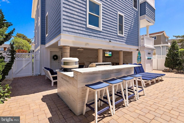 38 N 10th St, Surf City, NJ 08008 - view of patio / terrace featuring a gate