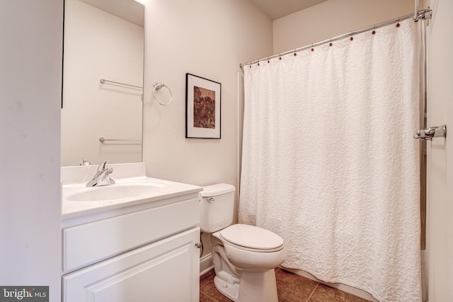 137 Settlers Way, Boalsburg, PA 16827 - bathroom with vanity, tile patterned flooring, and curtained shower