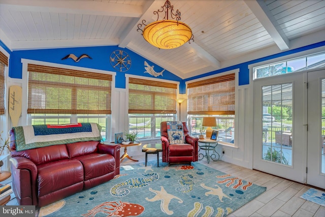 26248 Tranquility View Ct, Mechanicsville, MD 20659 - living room with wood finished floors and wooden ceiling