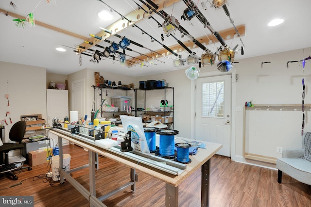 26248 Tranquility View Ct, Mechanicsville, MD 20659 - miscellaneous room featuring wood finished floors and recessed lighting