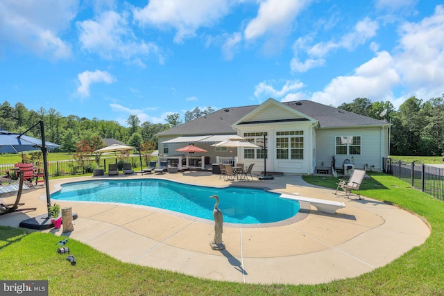 26248 Tranquility View Ct, Mechanicsville, MD 20659 - view of pool featuring a patio and a diving board