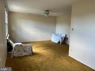 6317 Congress Ct, Bensalem, PA 19020 - spare room featuring a ceiling fan and carpet