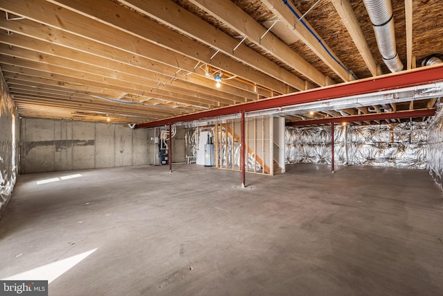 256 Ridge View Ln Unit 41, Hanover, PA 17331 - unfinished basement with water heater
