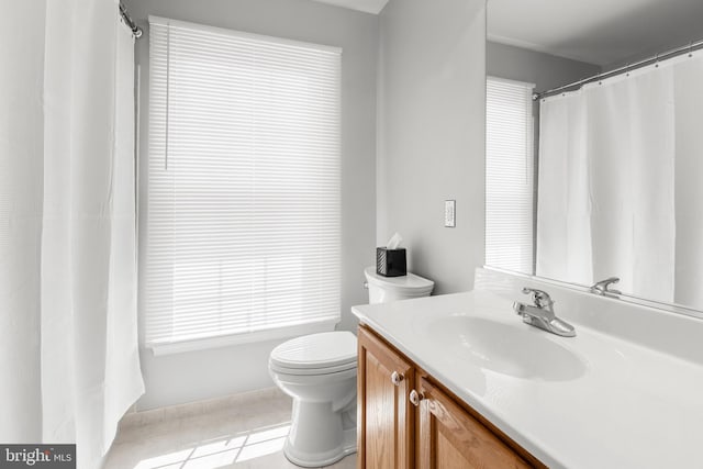 1209 Stevenage Ct, Abingdon, MD 21009 - bathroom with tile patterned flooring, toilet, and vanity