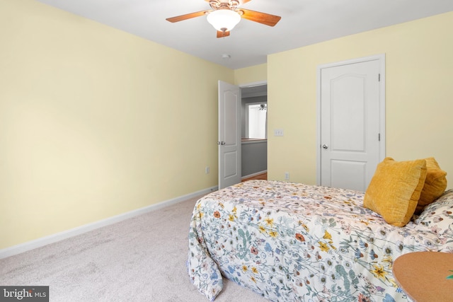 1209 Stevenage Ct, Abingdon, MD 21009 - bedroom featuring carpet, baseboards, and a ceiling fan