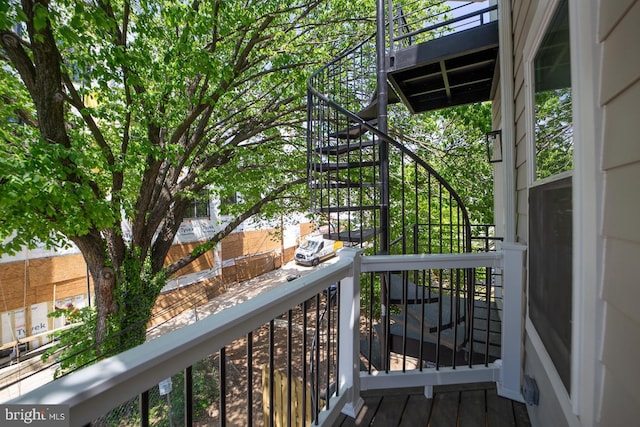 832 19th St NE Unit B, Washington, DC 20002 - balcony with stairs
