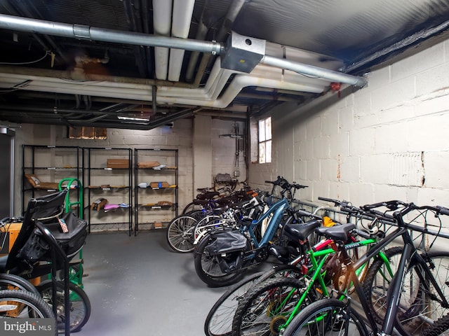 2515 K St NW Unit 807, Washington, DC 20037 - garage featuring concrete block wall