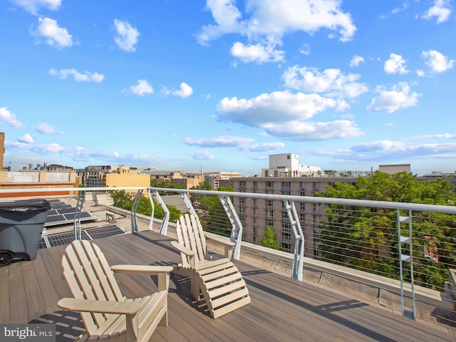 2515 K St NW Unit 807, Washington, DC 20037 - view of wooden terrace