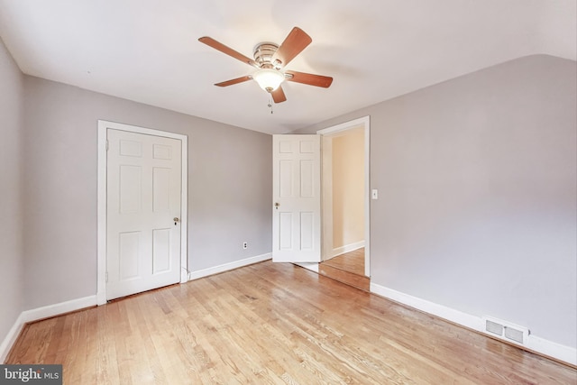 4208 Longfellow St, Hyattsville, MD 20781 - unfurnished bedroom featuring light wood finished floors and ceiling fan