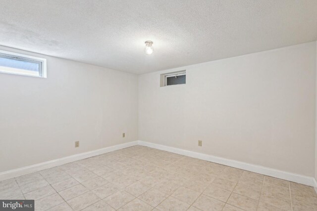 508 Weeks Ave, Riverside, NJ 08075 - below grade area with a textured ceiling and baseboards