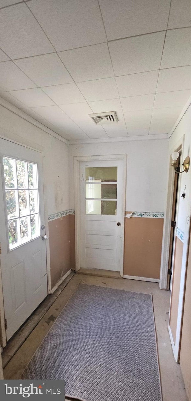 30292 Vines Creek Rd, Dagsboro, DE 19939 - doorway with a drop ceiling