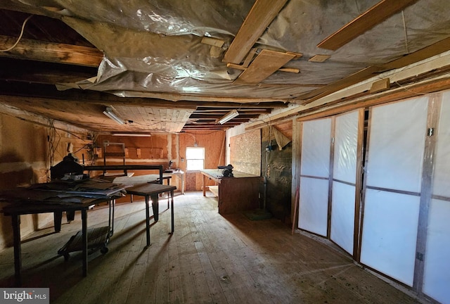 30292 Vines Creek Rd, Dagsboro, DE 19939 - below grade area with wood-type flooring