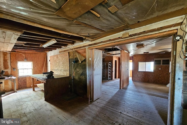 30292 Vines Creek Rd, Dagsboro, DE 19939 - below grade area featuring wood-type flooring