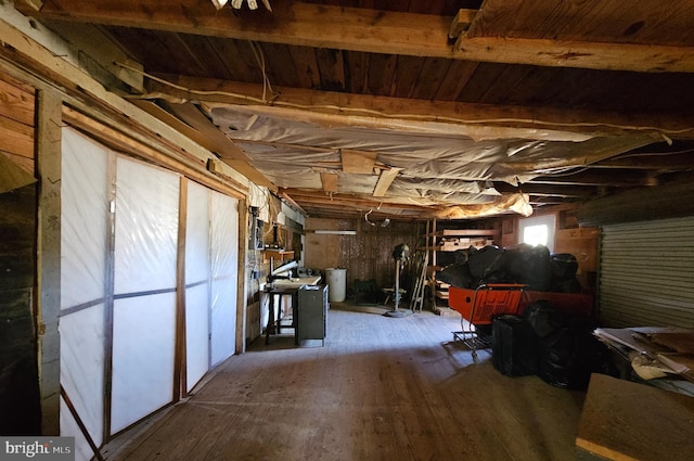30292 Vines Creek Rd, Dagsboro, DE 19939 - below grade area with wood-type flooring