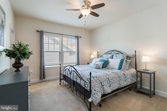 409 Pear Blossom Rd, Stafford, VA 22554 - bedroom with carpet, baseboards, and ceiling fan