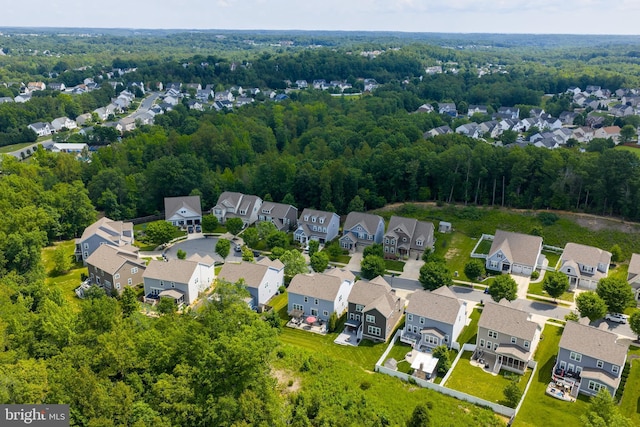 409 Pear Blossom Rd, Stafford, VA 22554 - aerial view of residential area featuring a heavily wooded area