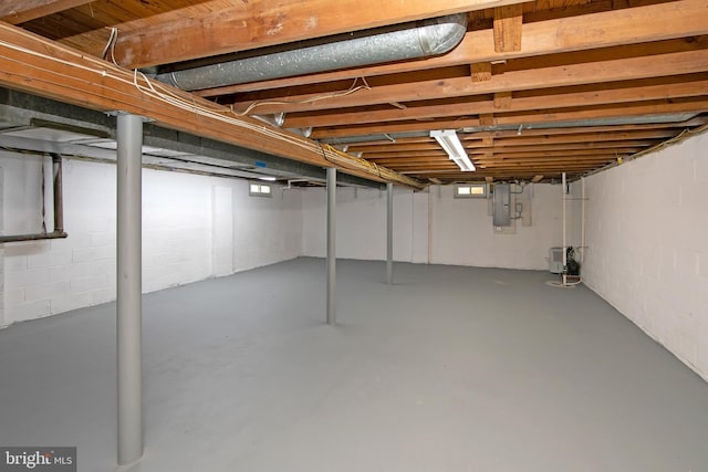 108 Holiday St, Mount Laurel, NJ 08054 - below grade area with electric panel and concrete block wall