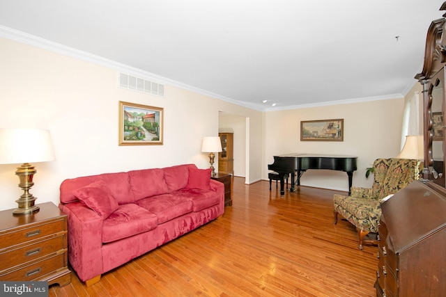 108 Holiday St, Mount Laurel, NJ 08054 - living room with crown molding and wood finished floors