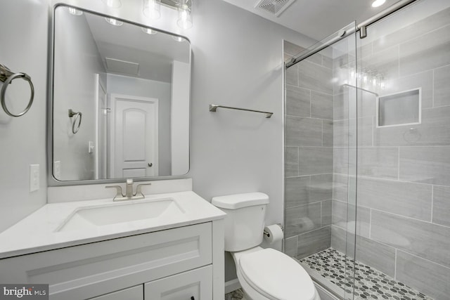 832 19th St NE Unit C, Washington, DC 20002 - bathroom with a stall shower, toilet, and vanity