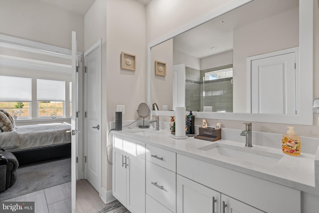 4387 Shakespeare Cir, White Plains, MD 20695 - full bath featuring ensuite bath, tiled shower, and double vanity