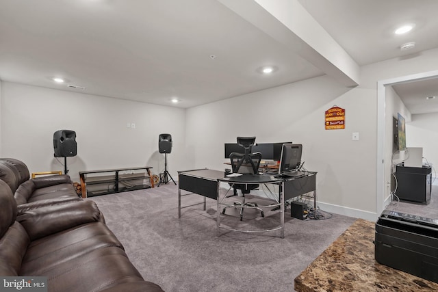4387 Shakespeare Cir, White Plains, MD 20695 - office space with carpet floors, recessed lighting, and baseboards