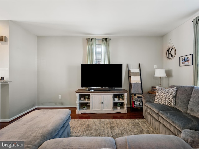 110 Fritillary Ct, Lake Frederick, VA 22630 - living area with wood finished floors and baseboards
