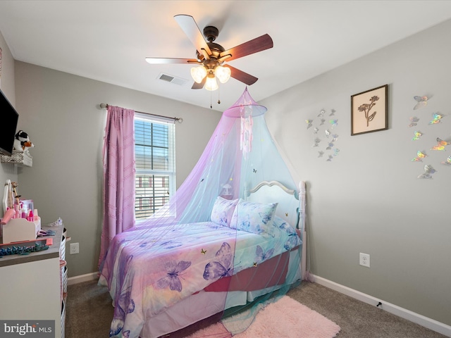 110 Fritillary Ct, Lake Frederick, VA 22630 - bedroom with carpet floors, baseboards, and ceiling fan