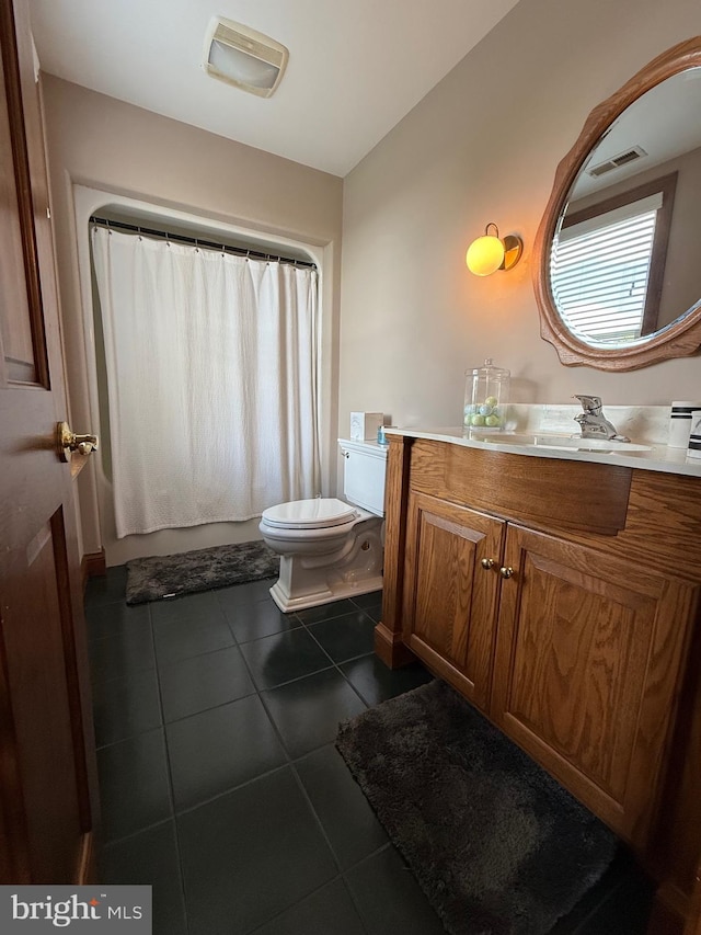 12534 Fawn Dr, Laurel, DE 19956 - full bath with vanity, tile patterned floors, and shower / tub combo