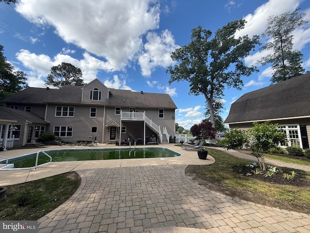 12534 Fawn Dr, Laurel, DE 19956 - swimming pool featuring stairs and a patio area