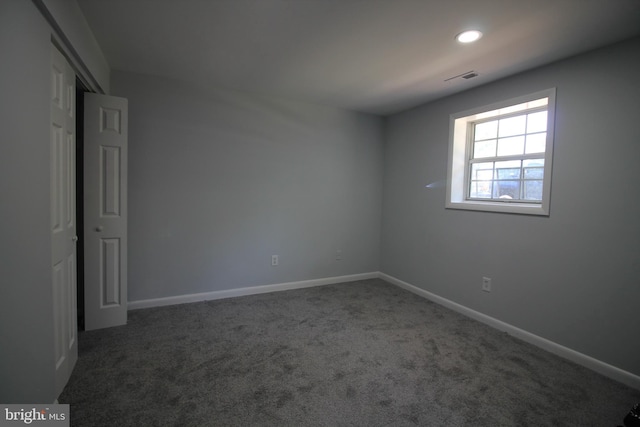 4713 Akron St, Temple Hills, MD 20748 - carpeted empty room featuring baseboards and recessed lighting