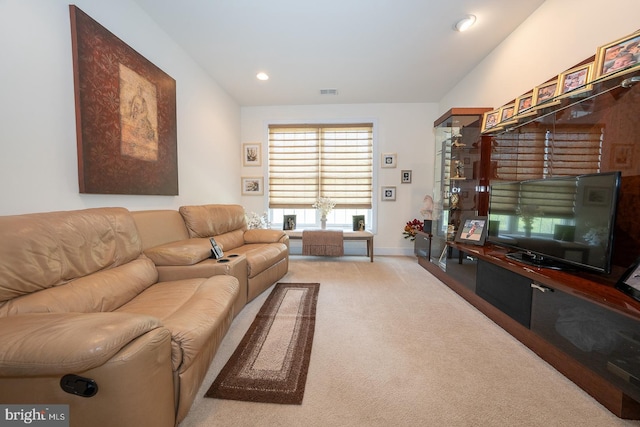 1322 Meridian Blvd Unit 1322, Warrington, PA 18976 - living area featuring carpet flooring, recessed lighting, and baseboards