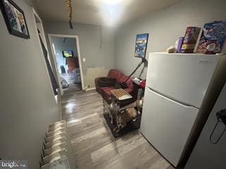 1111 Green St, Reading, PA 19604 - hall with wood finished floors