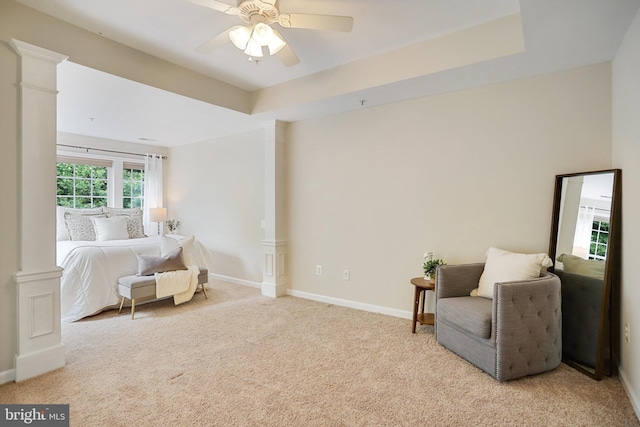 13943 Lullaby Rd, Germantown, MD 20874 - bedroom featuring carpet flooring, baseboards, and ceiling fan
