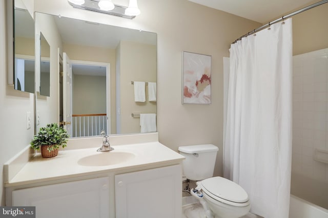 13943 Lullaby Rd, Germantown, MD 20874 - bathroom featuring vanity, toilet, and shower / tub combo