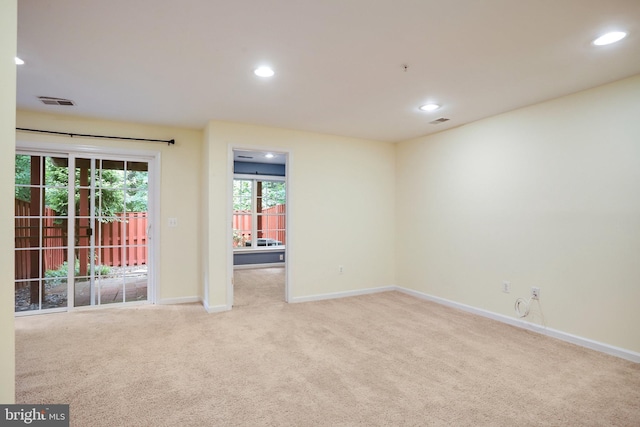 13943 Lullaby Rd, Germantown, MD 20874 - spare room featuring carpet, baseboards, and recessed lighting