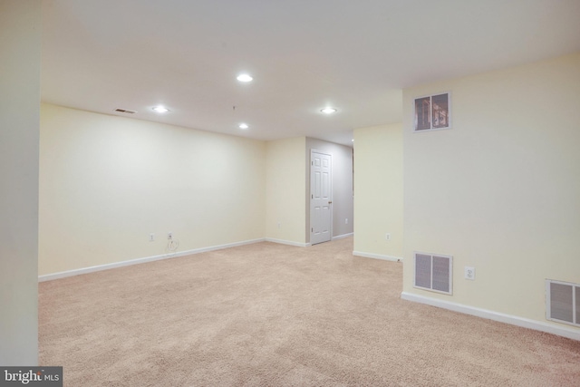 13943 Lullaby Rd, Germantown, MD 20874 - empty room featuring light carpet, recessed lighting, and baseboards