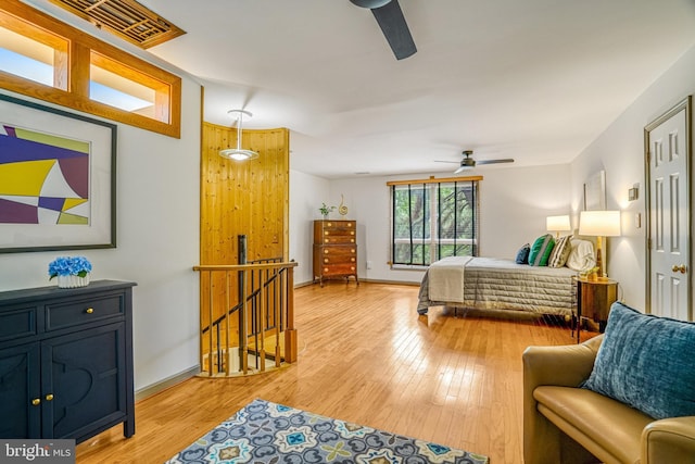 2005 S Quincy St, Arlington, VA 22204 - bedroom with light wood-style flooring and baseboards