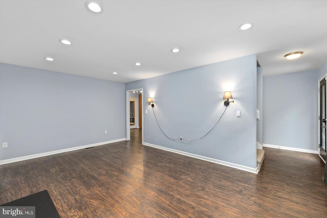 23115 Mt Cloud Rd, Bowling Green, VA 22427 - spare room with recessed lighting, wood finished floors, and baseboards