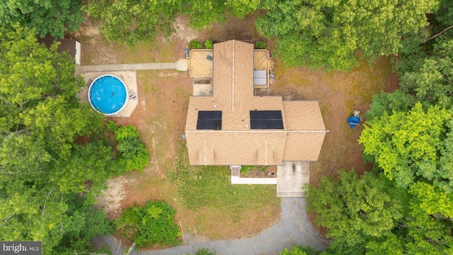 23115 Mt Cloud Rd, Bowling Green, VA 22427 - aerial view of property and surrounding area featuring a pool